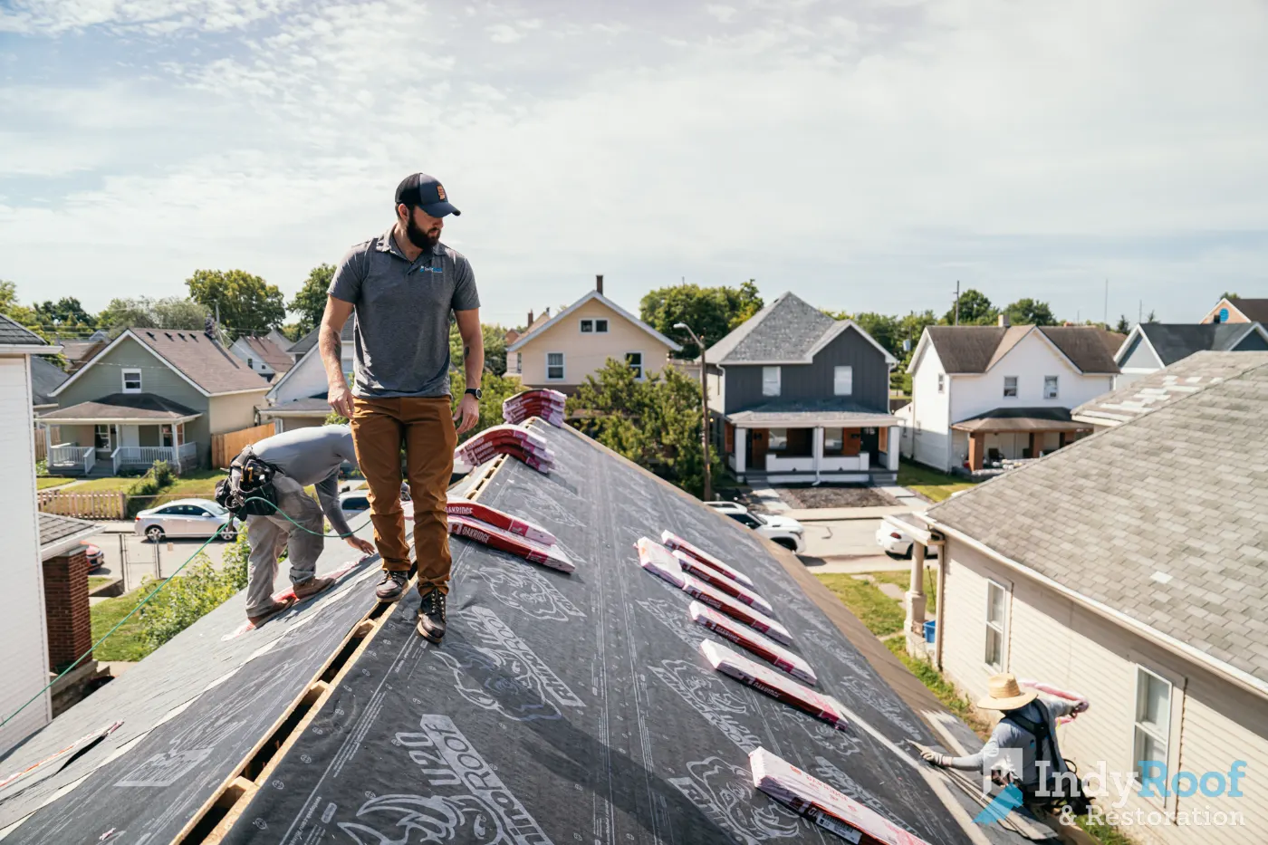Commercial roof inspection documented in Kempton